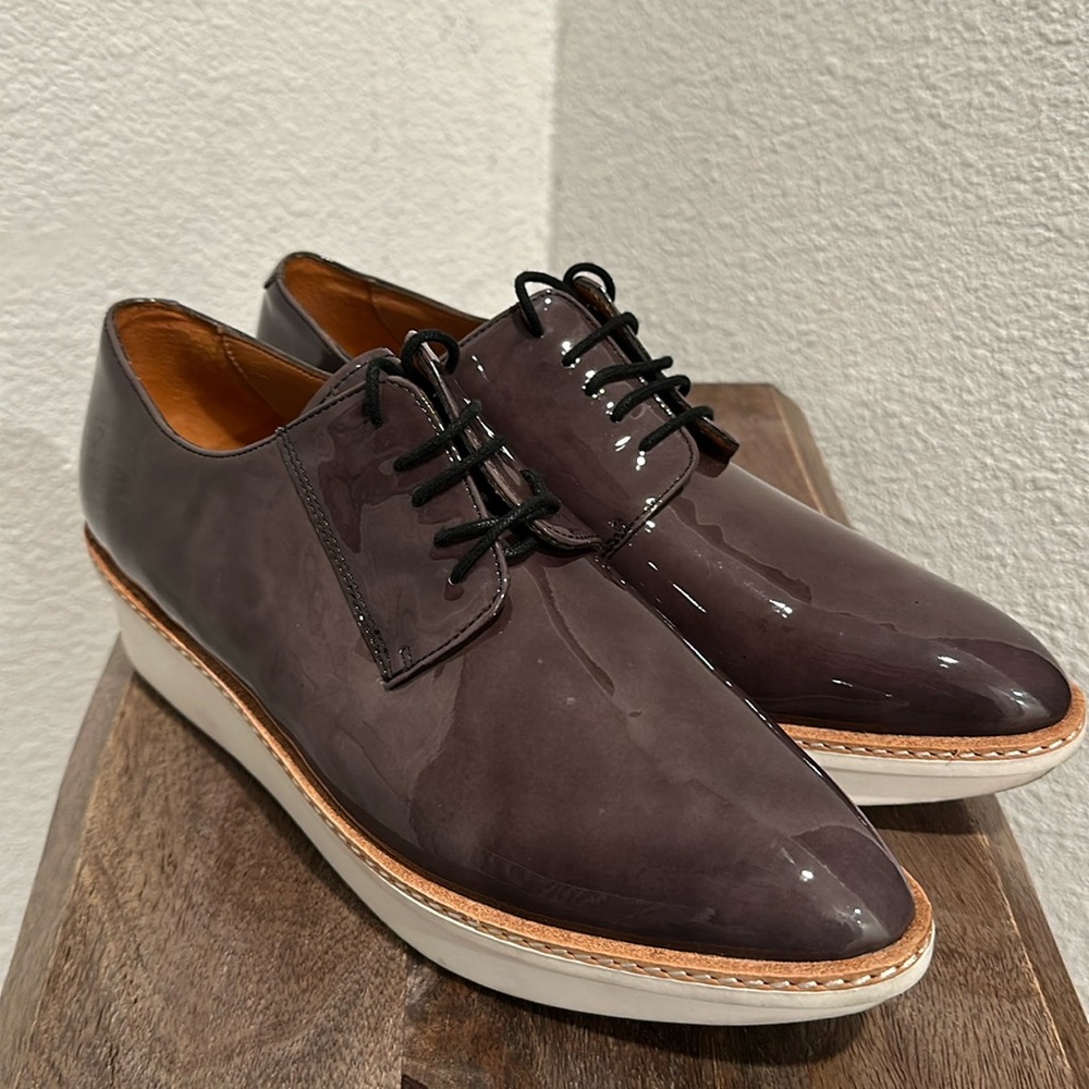 Derek Lam 10 Crosby Oxford Gordon Patent Leather Platform Size 9